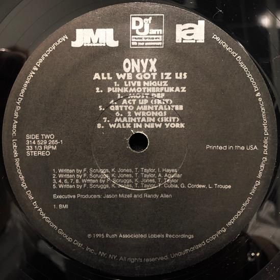 Onyx - All We Got Iz Us [Vinyl] - Amazon.com Music