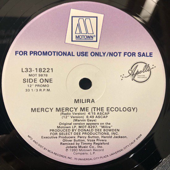 Milira / Mercy Mercy Me (The Ecology)(promo)