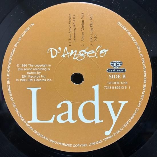 D'Angelo / Lady ( UK REMIX ) - SLASH RECORD