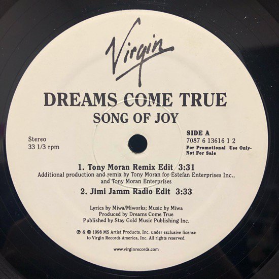 Dreams Come True / Song Of Joy (promo)