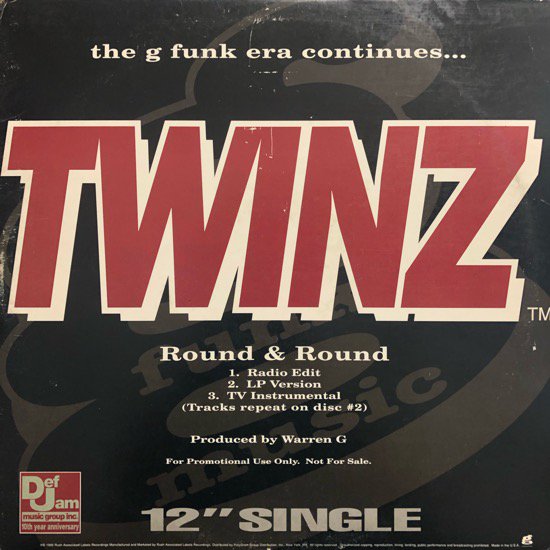 Twinz / Round & Round b/w Dove Shack G Funk Era / Summertime In The LBC (1995 US Promo Only W-PACK)