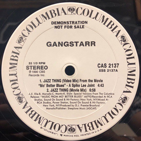 Gangstarr / Jazz Thing (us org promo)