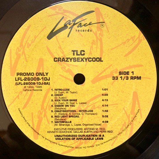 TLC / CRAZYSEXYCOOL (US PROMO ONLY RARE PRESSING)