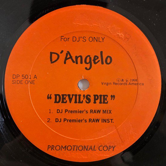 D'ANGELO / DEVIL'S PIE ( 45KING REMIX )