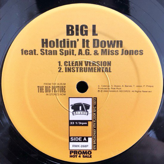 BIG L / HOLDIN' IT DOWN (US PROMO ONLY)