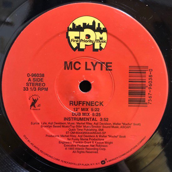 MC LYTE / RUFFNECK b/w BROOKLYN