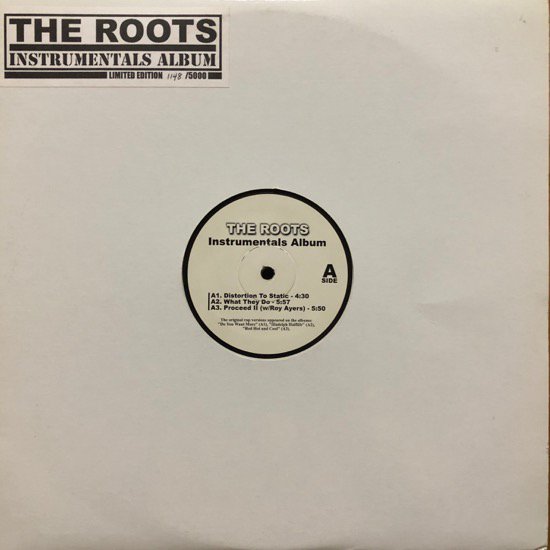 THE ROOTS / INSTRUMENTALS ALBUM ( Limited Pressing!! 1148/5000 )