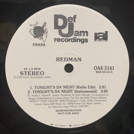 REDMAN / TONIGHT'S DA NIGHT (PROMO)