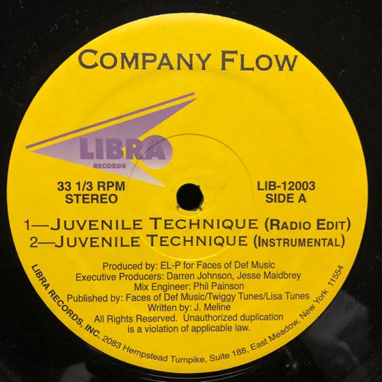 COMPANY FLOW / JUVENILE TECHNIQUE (94 US Original )