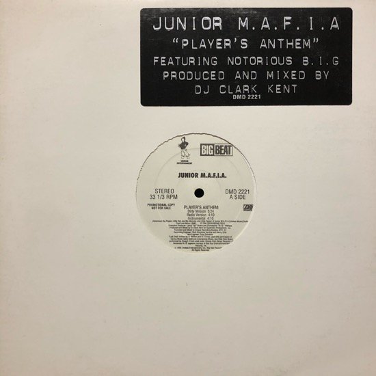 Junior M.A.F.I.A. / PLAYER'S ANTHEM (95 US PROMO)