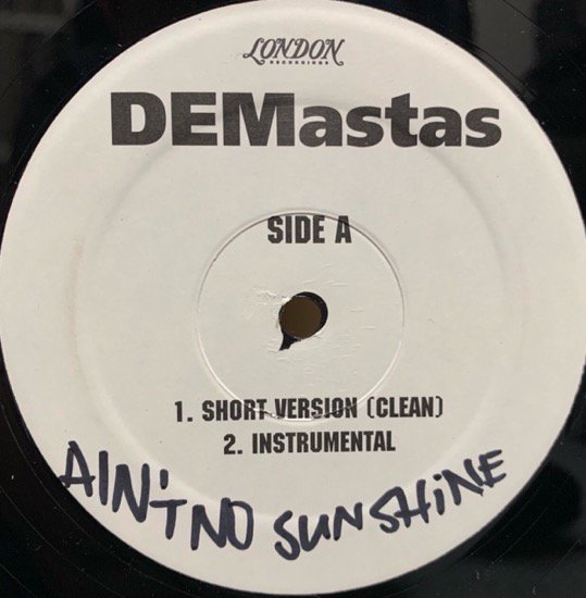 DEMASTAS / AIN'T NO SUNSHINE (PROMO)
