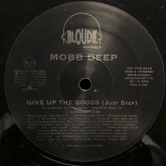 MOBB DEEP / GIVE UP THE GOODS (JUST STEP) (1995 US PROMO ONLY )