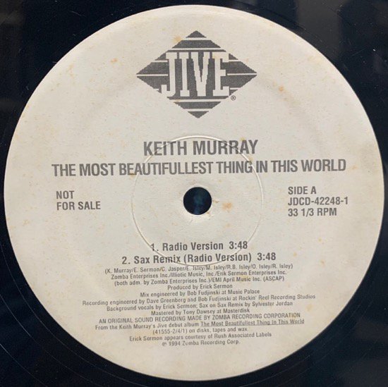 KEITH MURRAY / THE MOST BEAUTIFULLEST THING IN THIS WORLD (SAX