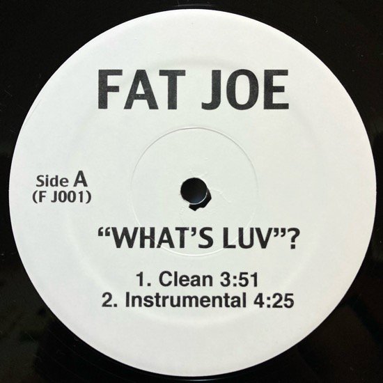 FAT JOE / WHAT'S LUV? (2002 US ORIGINAL PROMO ONLY)