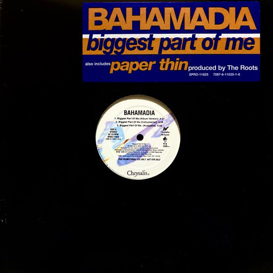 BAHAMADIA / BIGGEST PART OF ME (1996 US PROMO ONLY)