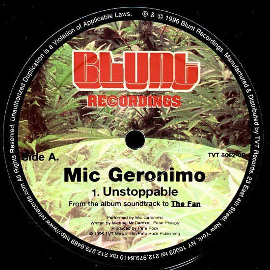 MIC GERONIMO / UNSTOPPABLE (1996 US ORIGINAL PROMO ONLY)