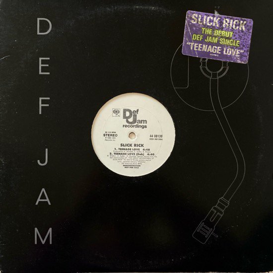 SLICK RICK / TEENAGE LOVE (1988 US ORIGINAL PROMO)