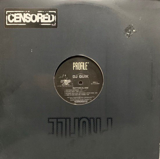 DJ QUIK / RHYTHM-AL-ISM (1998 US ORIGINAL PROMO)