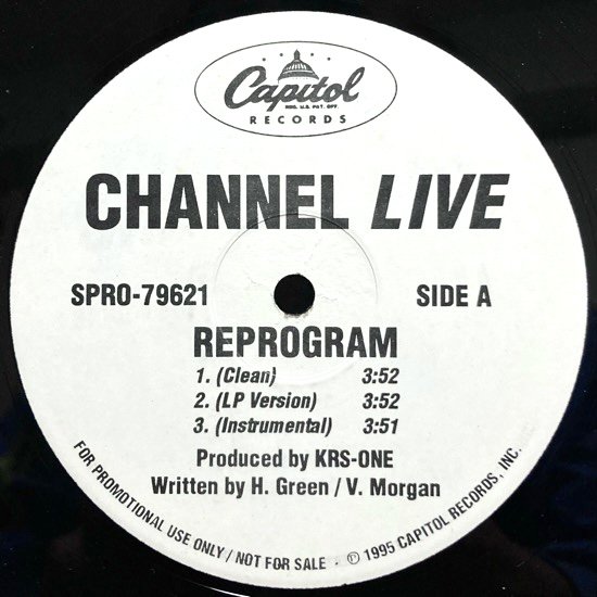 CHANNEL LIVE / REPROGRAM (REMIX) (1995 US PROMO ONLY)