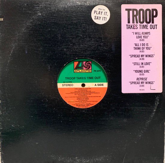 TROOP / TROOP TAKES TIME OUT (1989 US ORIGINAL PROMO ONLY VERY RARE PRESSING)