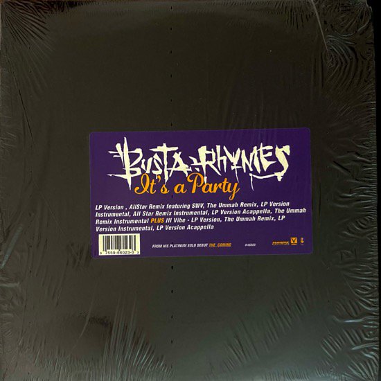BUSTA RHYMES / IT'S A PARTY (1996 US ORIGINAL )