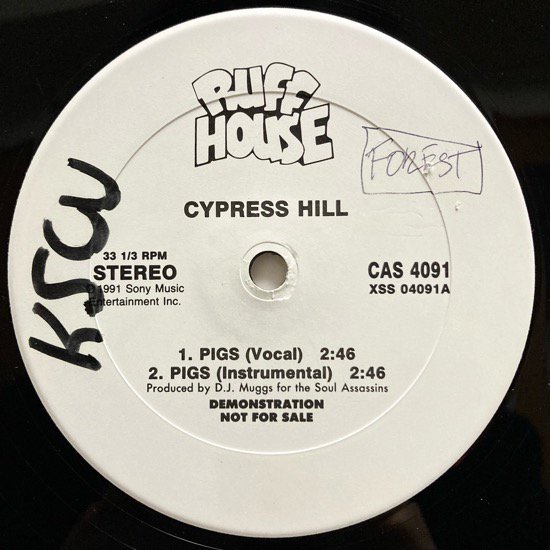 CYPRESS HILL / PIGS (1991 US ORIGINAL PROMO ONLY)