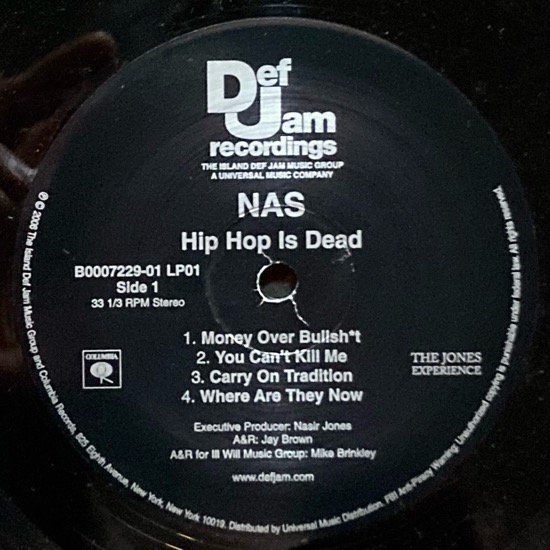 NAS / HIP HOP IS DEAD (2006 US ORIGINAL) - SLASH RECORD