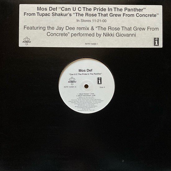 MOS DEF / CAN U C THE PRIDE IN THE PANTHER (2000 US PROMO ONLY)