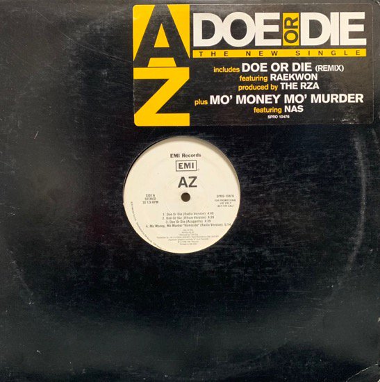 AZ / DOE OR DIE (1996 US ORIGINAL PROMO)