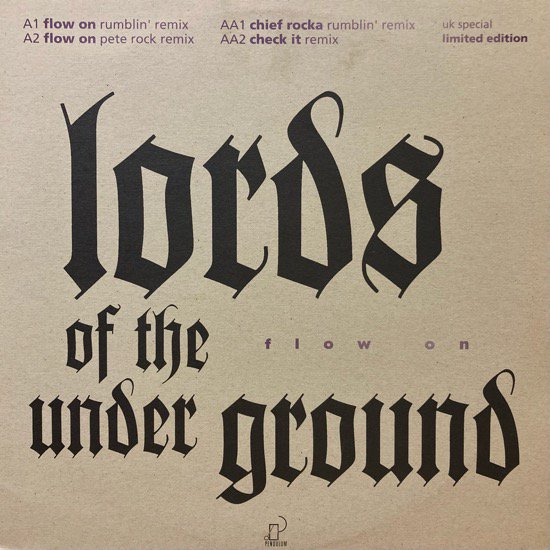 LORDS OF THE UNDERGROUND / FLOW ON (1994 UK ORIGINAL)