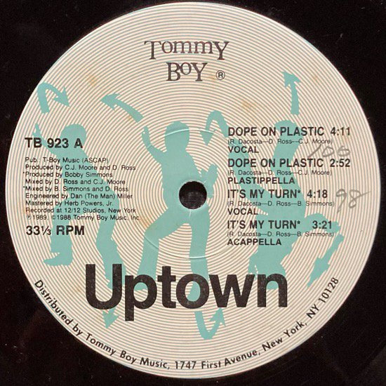 UPTOWN / DOPE ON PLASTIC b/w IT'S MY TURN (1989 US ORIGINAL ) 