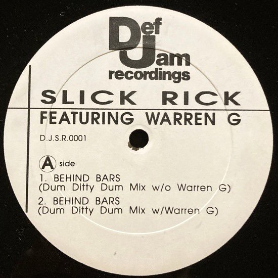 SLICK RICK FEATURING WARREN G / Behind BARS (1994 US ORIGINAL PROMO)