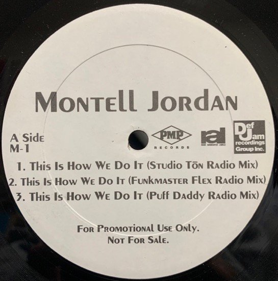 MONTELL JORDAN / THIS IS HOW WE DO IT (1995 US ORIGINAL PROMO ONLY RARE PRESS)