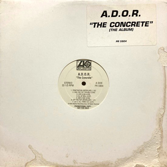 A.D.O.R. / THE CONCRETE (THE ALBUM) (1994 US ORIGINAL PROMO ONLY RARE PRESS)