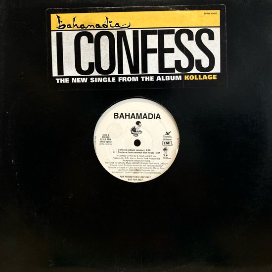 BAHAMADIA / I CONFESS (1996 US ORIGINAL PROMO)
