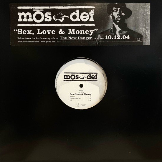 MOS DEF / SEX, LOVE & MONEY (2004 US ORIGINAL PROMO ONLY)