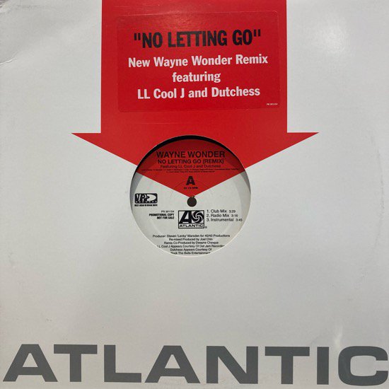 WAYNE WONDER FEATURING LL COOL J AND DUTCHESS / NO LETTING GO (REMIX)(03 US PROMO ONLY VERY RARE)