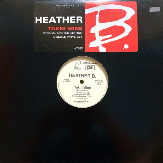 HEATHER B. / TAKIN MINE (RADIO VERSION) (1996 US ORIGINAL PROMO ONLY 2LP)