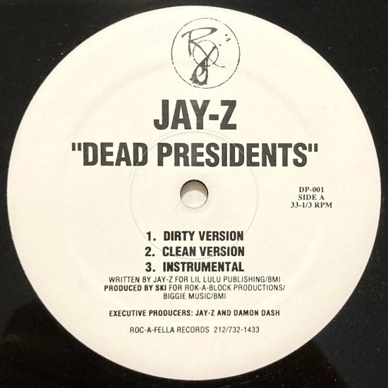 JAY-Z / DEAD PRESIDENTS / JAY-Z'S LISTENING PARTY (1996 US ORIGINAL)