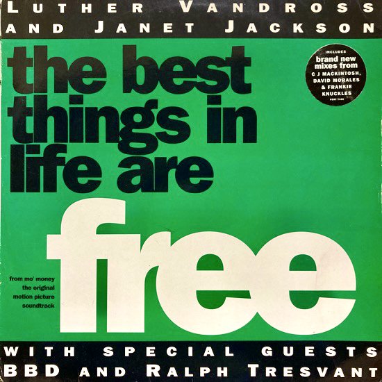 LUTHER VANDROSS & JANET JACKSON WITH BBD & RALPH TRESVANT / THE BEST THINGS IN LIFE ARE FREE 