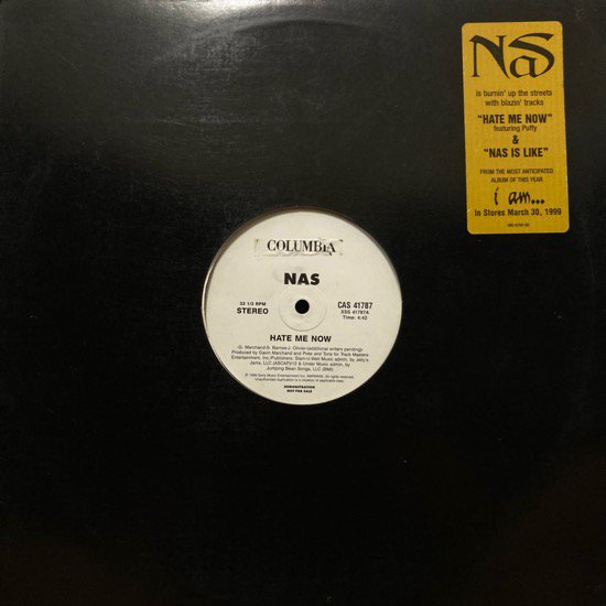 NAS / HATE ME NOW (1999 US ORIGINAL PROMO ONLY)