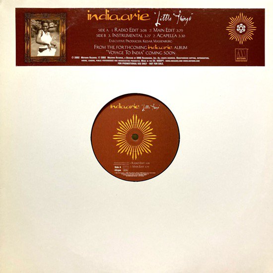 INDIA.ARIE / LITTLE THINGS (2002 UK ORIGINAL PROMO)