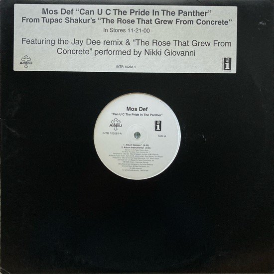 MOS DEF / CAN U C THE PRIDE IN THE PANTHER (2000 US PROMO ONLY)