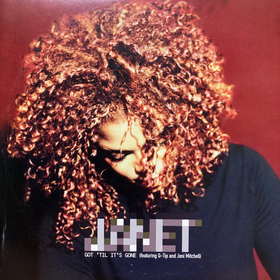 JANET FEATURING Q-TIP AND JONI MITCHELL / GOT 'TIL IT'S GONE (1997 US ORIGINAL PROMO ONLY W-PACK)