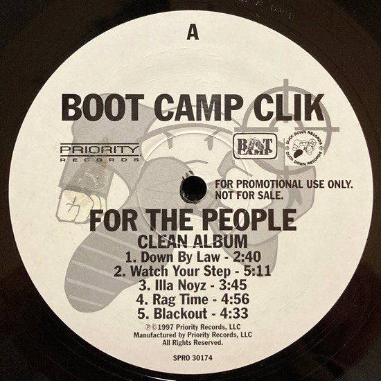 BOOT CAMP CLIK / FOR THE PEOPLE (1997 US PROMO ONLY SAMPLER EP)