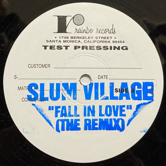 SLUM VILLAGE / FALL IN LOVE (THE REMIX) (2001 US ORIGINAL TEST