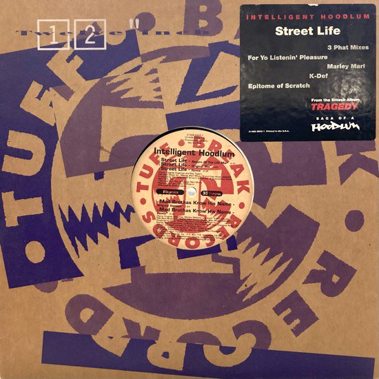 INTELLIGENT HOODLUM / STREET LIFE b/w MAD BROTHAS KNOW HIS NAME (1993 US ORIGINAL PROMO)