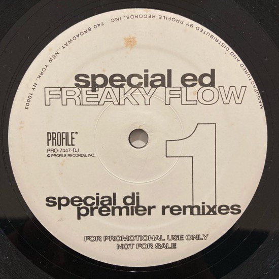 SPECIAL ED / FREAKY FLOW (DJ Premier Remix)(1996 US ORIGINAL PROMO)