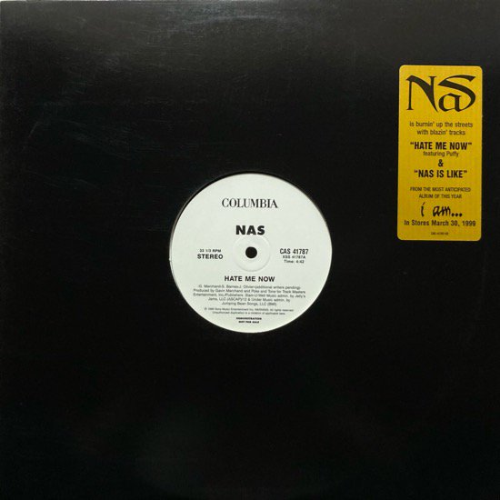 NAS / HATE ME NOW (1999 US ORIGINAL PROMO ONLY)