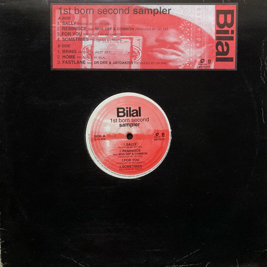 BILAL / 1ST BORN SECOND SAMPLER ( 2001 US ORIGINAL PROMO ONLY RARE PRESSING)